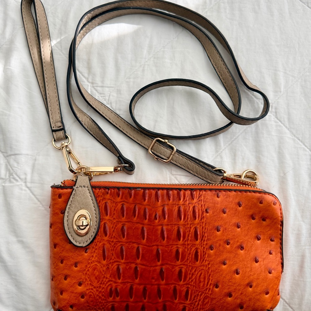 Fun Orange Crossbody Bag